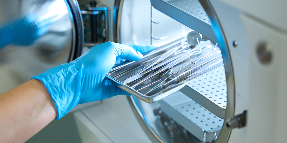 Sterile Processing Technician at work
