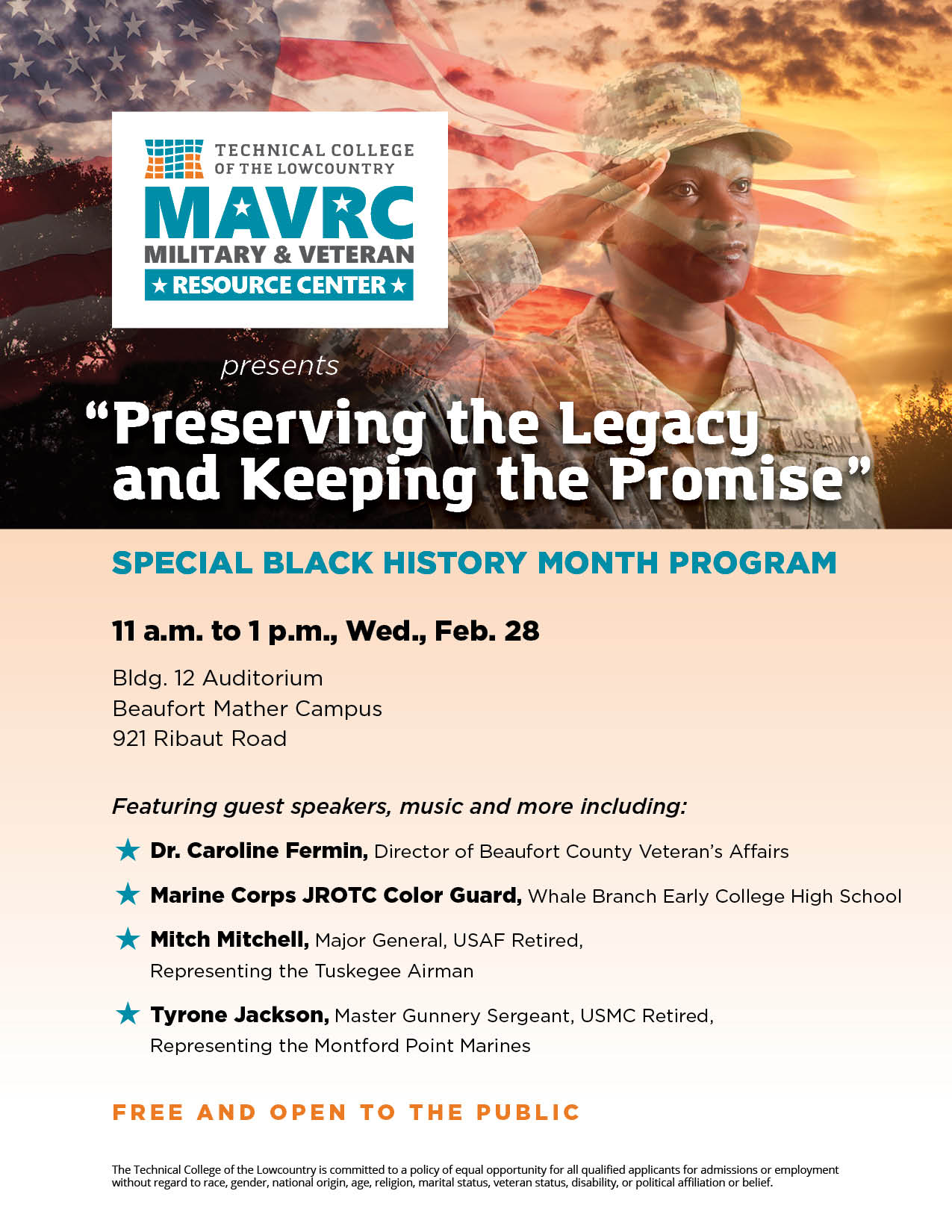 MAVRC presents Special Black History Month Program - Technical College ...