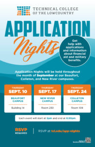 2026 Application Nights flyer