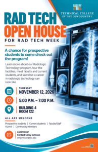 2026 Rad Tech Open House flyer