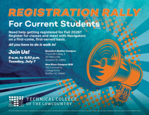 2026 Registration Rally flyer