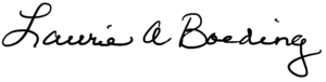 Dr. Laurie A. Boeding signature